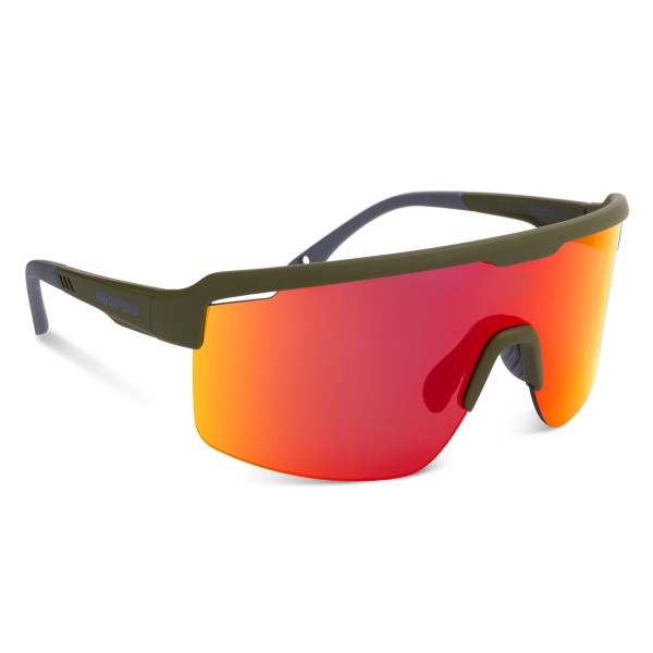 Oxford  Oxford Pave Green Frame Orange Mirror Lens Sunglasses